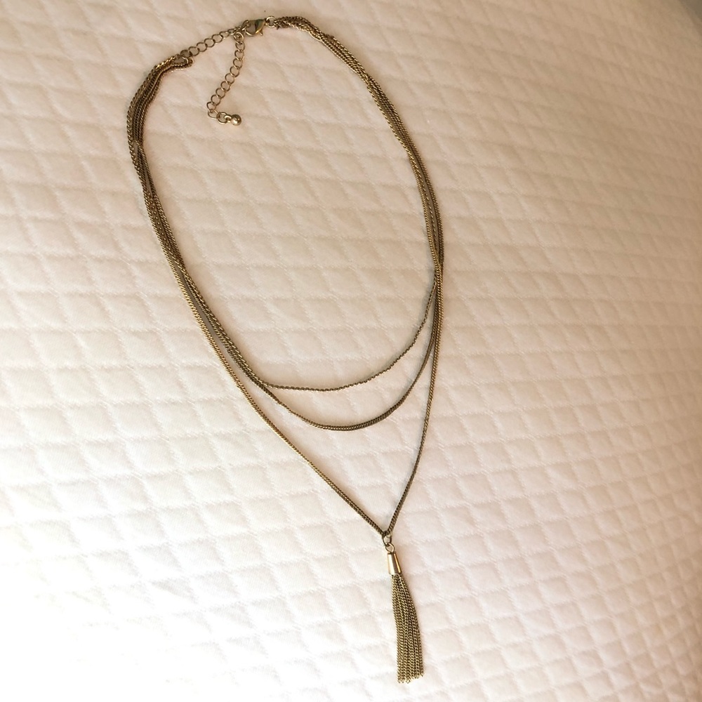 Gold layered necklace